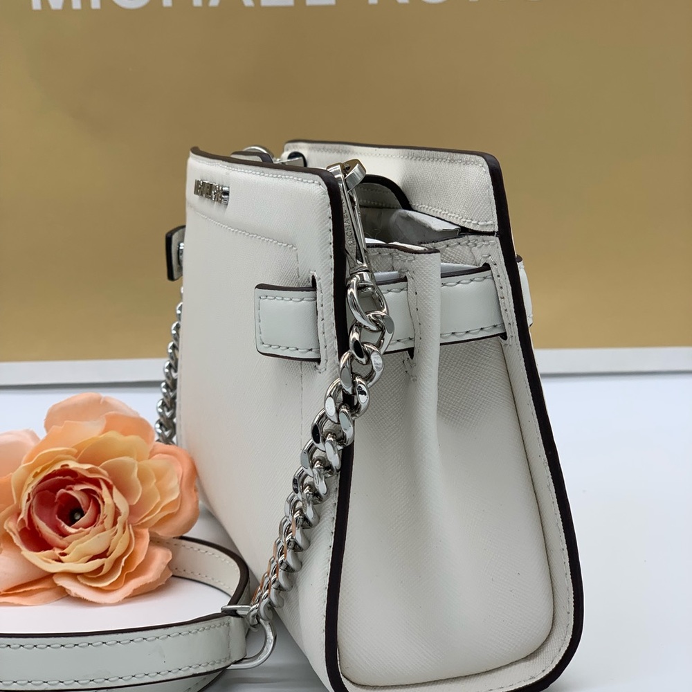MICHAEL KORS RAYNE SM CROSSBODY OPTIC WHITE - Picture 9 of 16